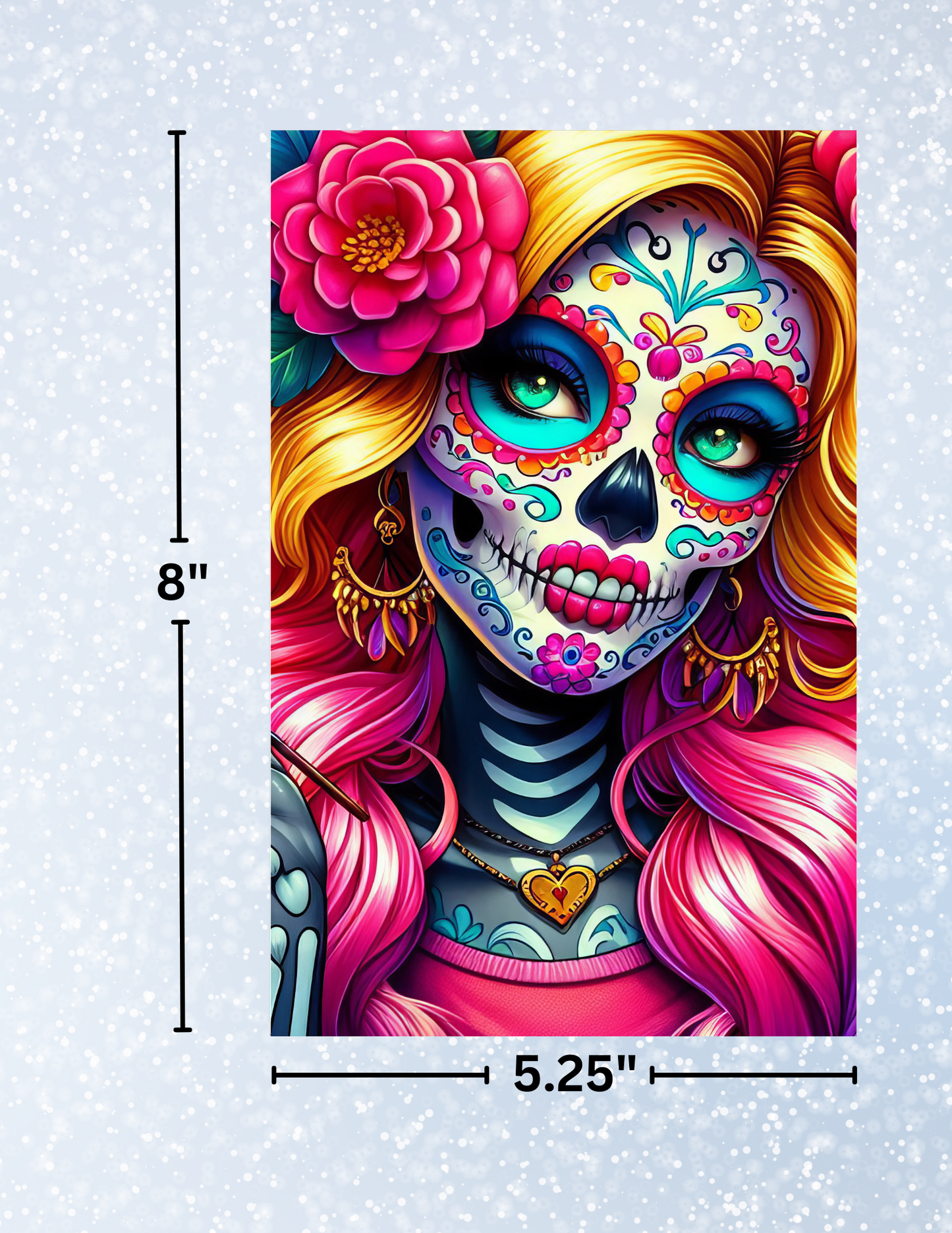 "Blonde Sugar Skull" Decorative Diamond Painting Release Papers