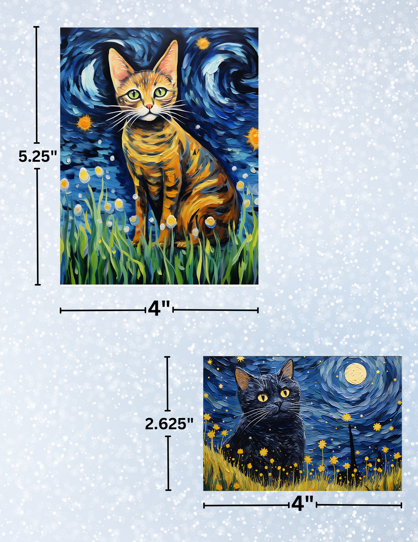 "Star Kitty Night" Decorative Diamond Painting Release Paper