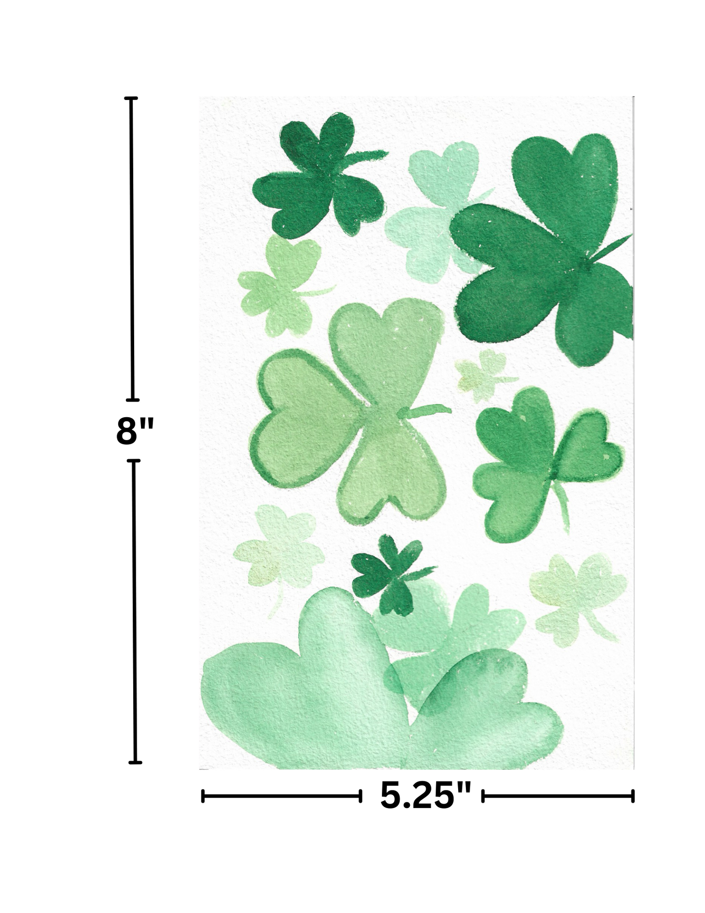 "Watercolor Clovers" by Crafting Journey Decorative Diamond Painting Release Papers