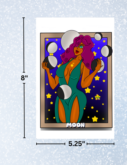 "Moon" by Mrs Coffee Decorative Diamond Painting Release Papers