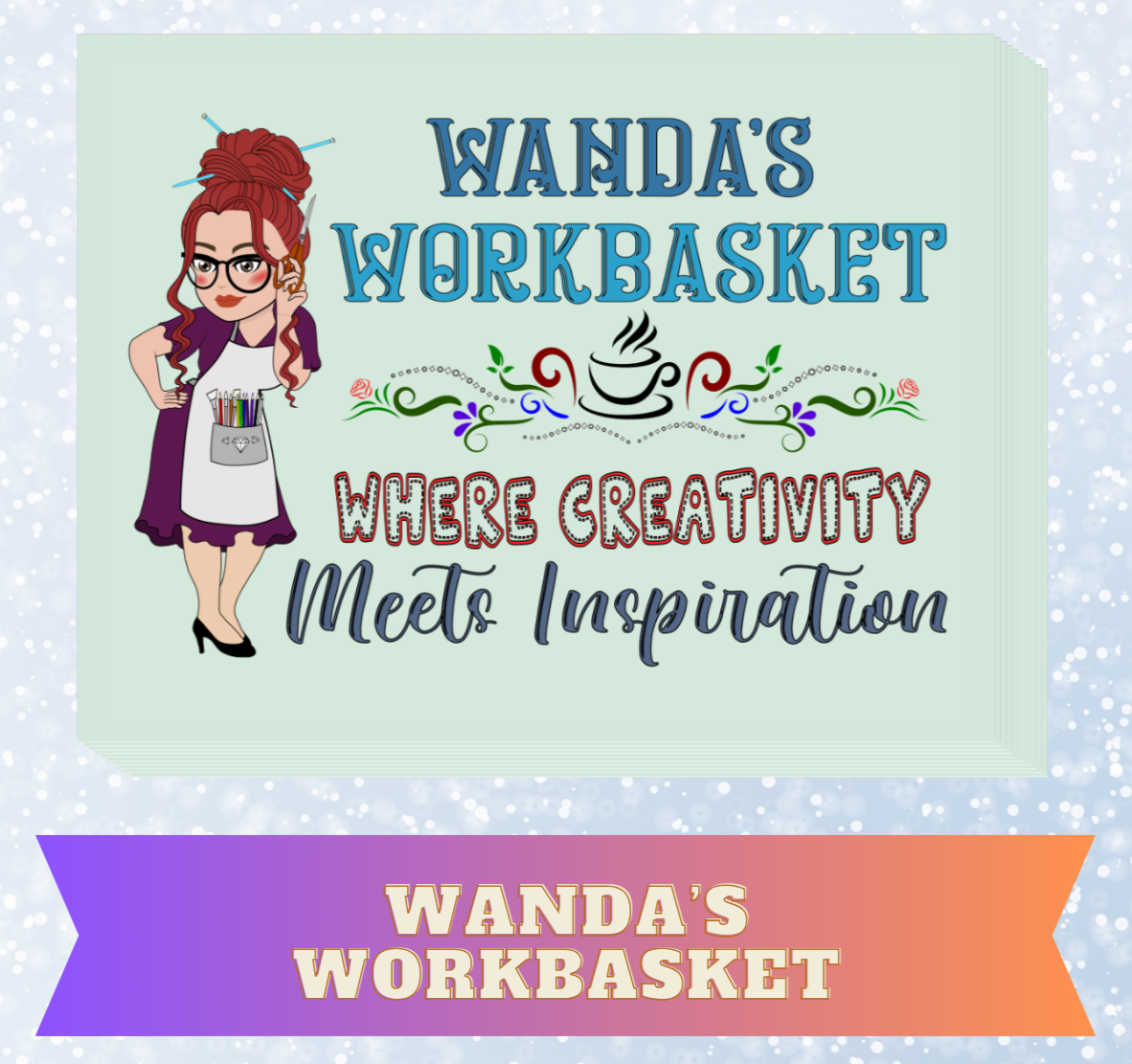 "Wanda's Workbasket" Decorative Diamond Painting Release Papers