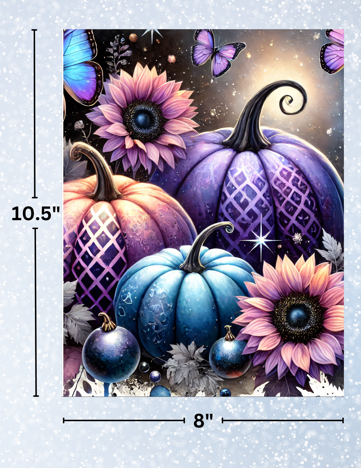 "Purple Autumn Haze" Decorative Diamond Painting Release Papers