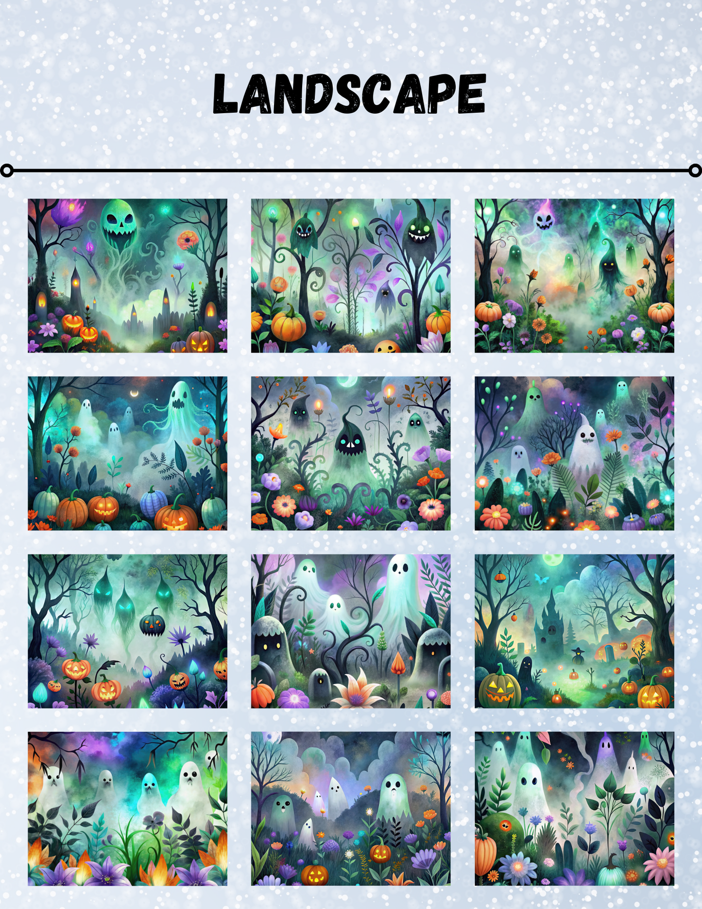 "Spooky Halloween" Decorative Diamond Painting Release Papers