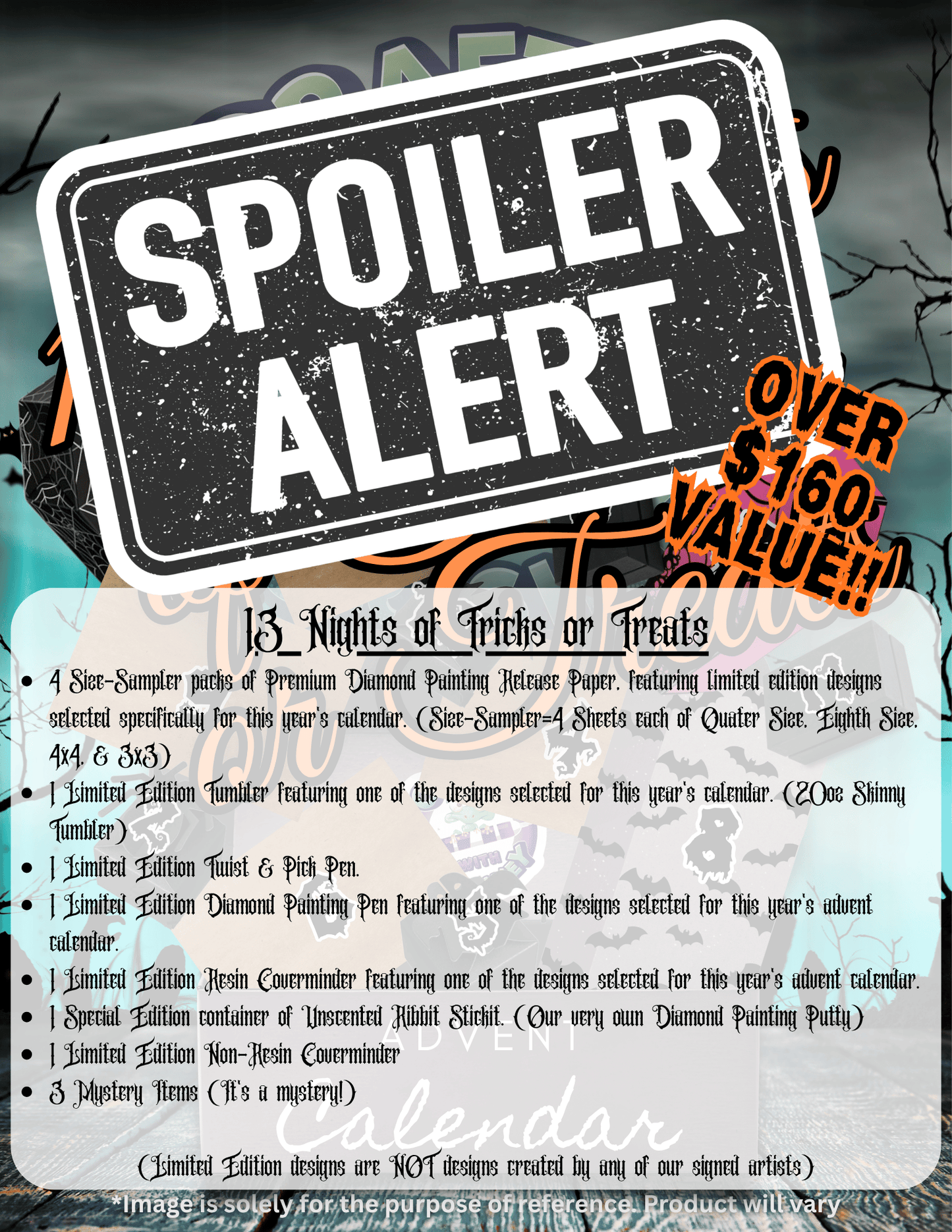 13 Nights of Trick or Treats 2026 Advent Style Calendar