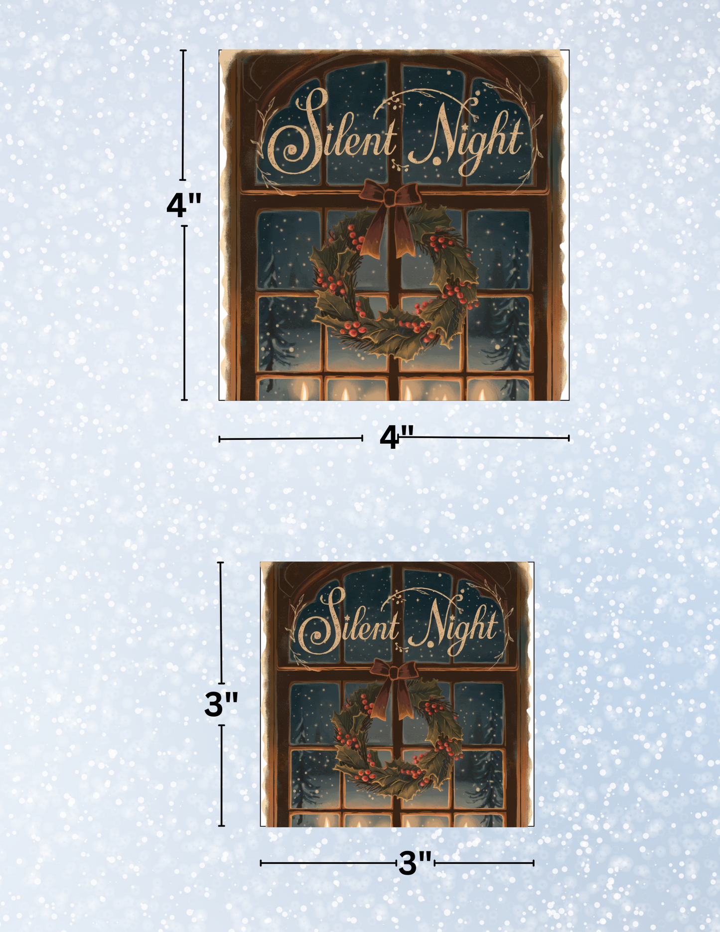 "Silent Night" Decorative Diamond Painting Release Papers