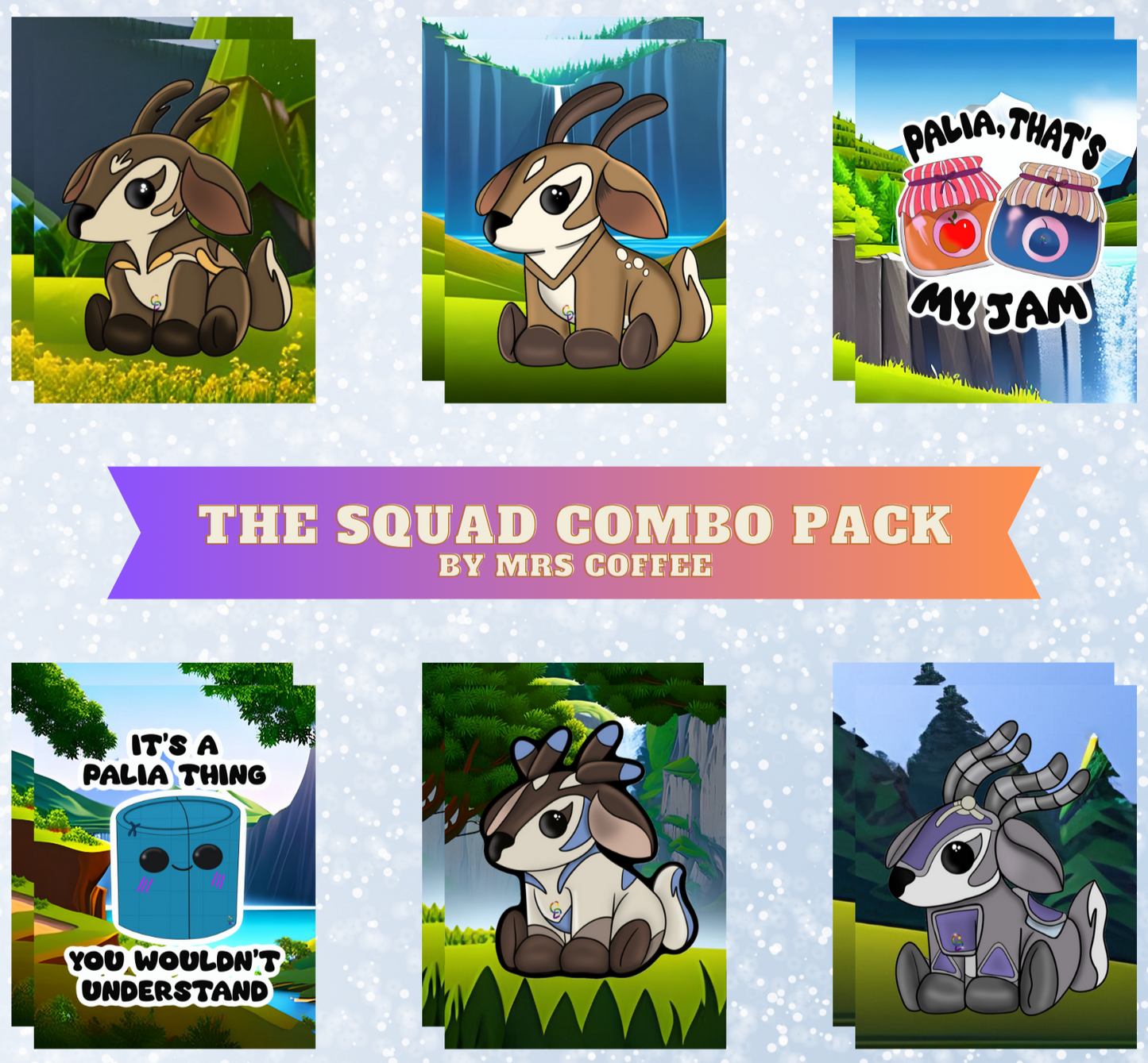 "The Squad Combo Pack" by Mrs Coffee Decorative Diamond Painting Release Papers