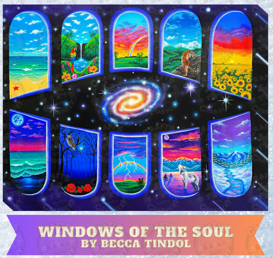 "Windows of the Soul" by Becca Tindol Decorative Diamond Painting Release Papers