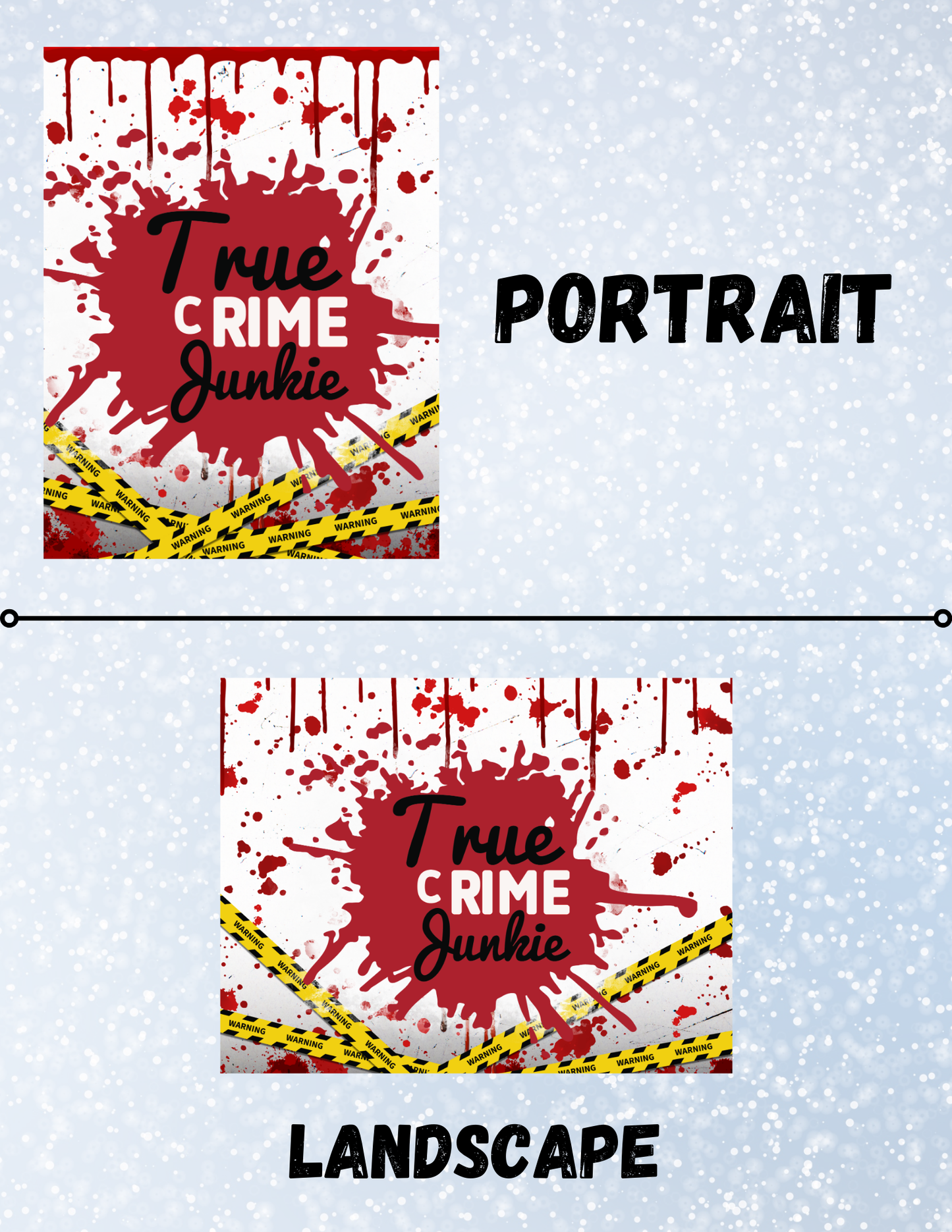 "True Crime Junkie" Decorative Diamond Painting Release Papers