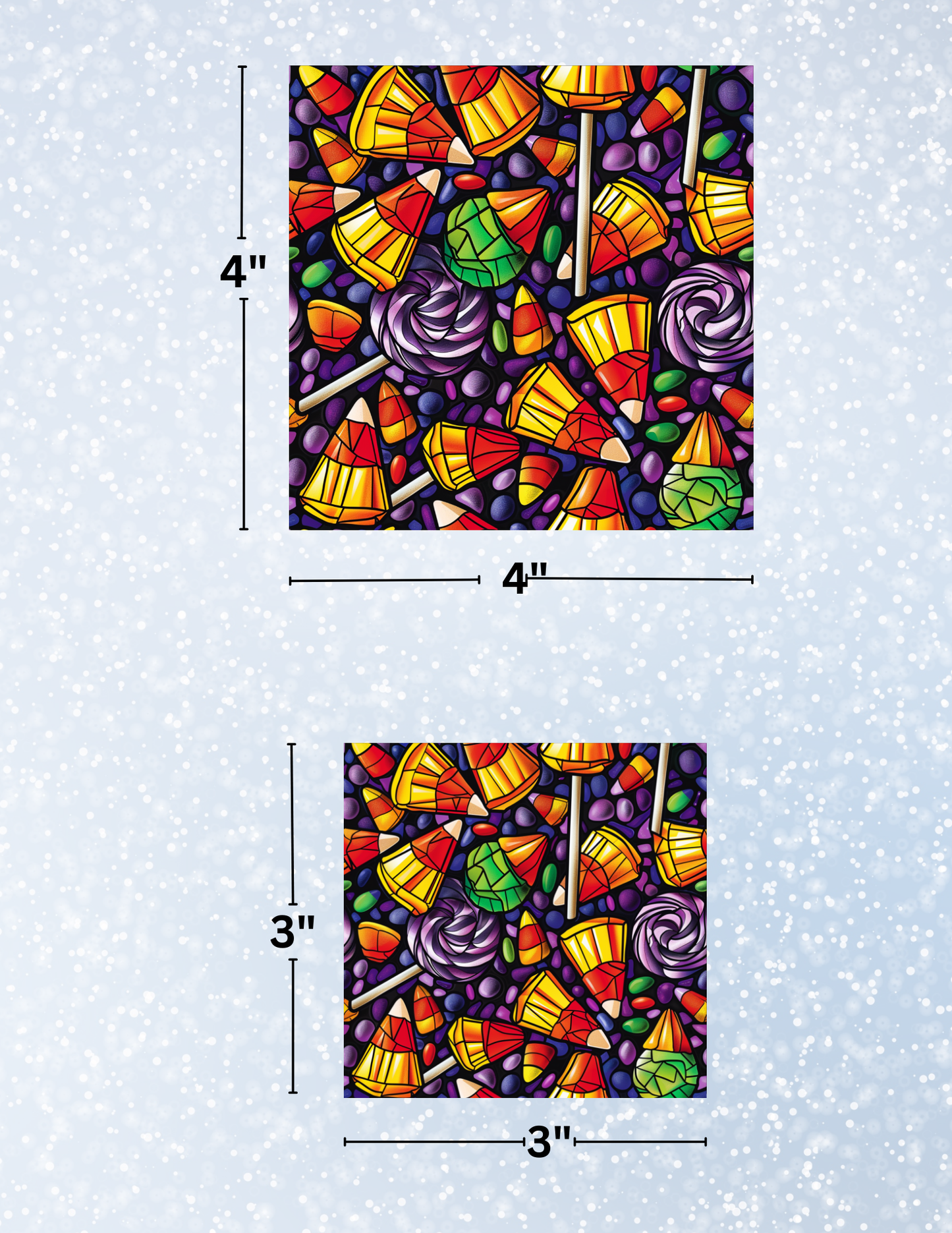 "Candy Corn Delight" Decorative Diamond Painting Release Papers