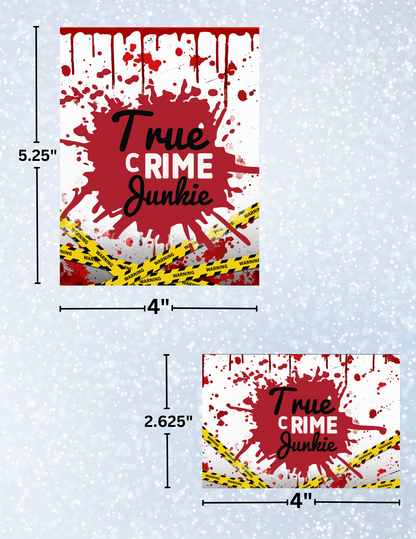 "True Crime Junkie" Decorative Diamond Painting Release Papers