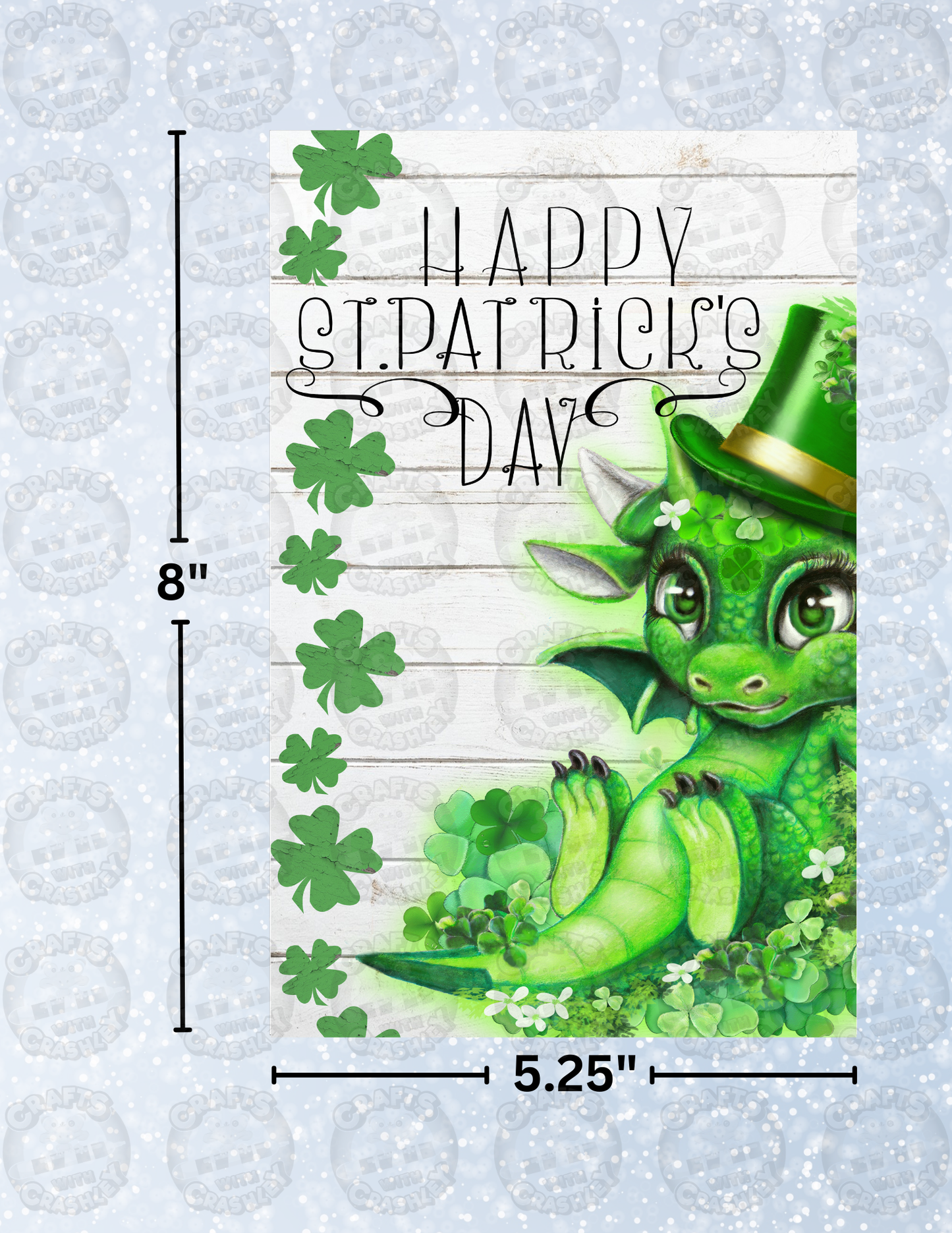 "St Patrick's Day Lil Dragonz" by ©Sheena Pike Decorative Diamond Painting Release Papers