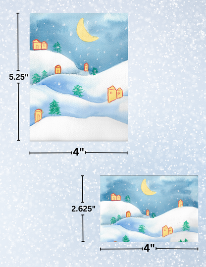 "Winter Village" By Crafting and Crime Daily Decorative Diamond Painting Release Papers