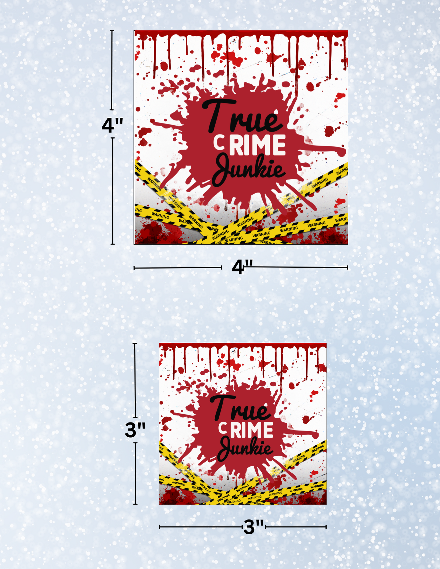 "True Crime Junkie" Decorative Diamond Painting Release Papers