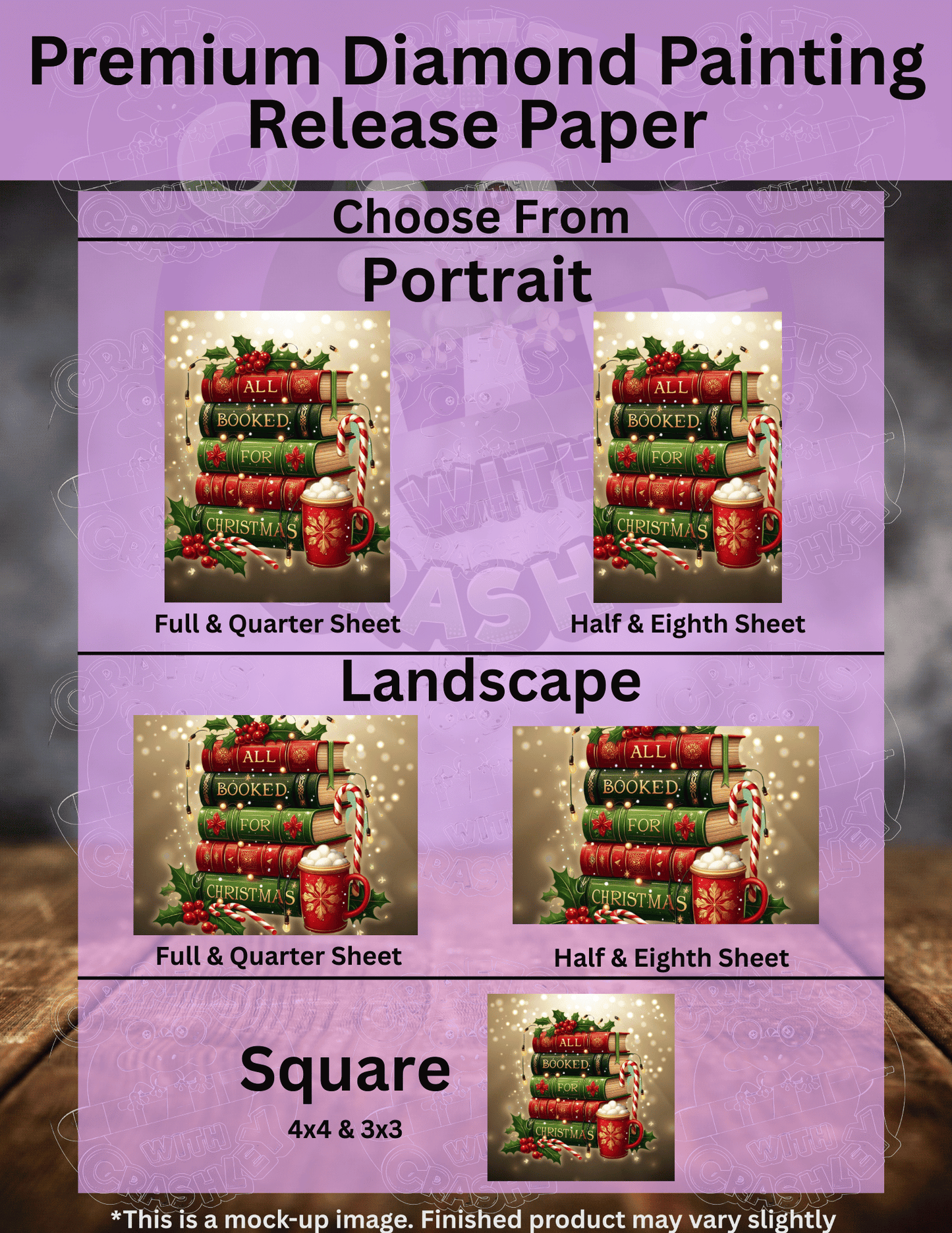 "All Booked for Christmas" Premium Accessories for Diamond Painting