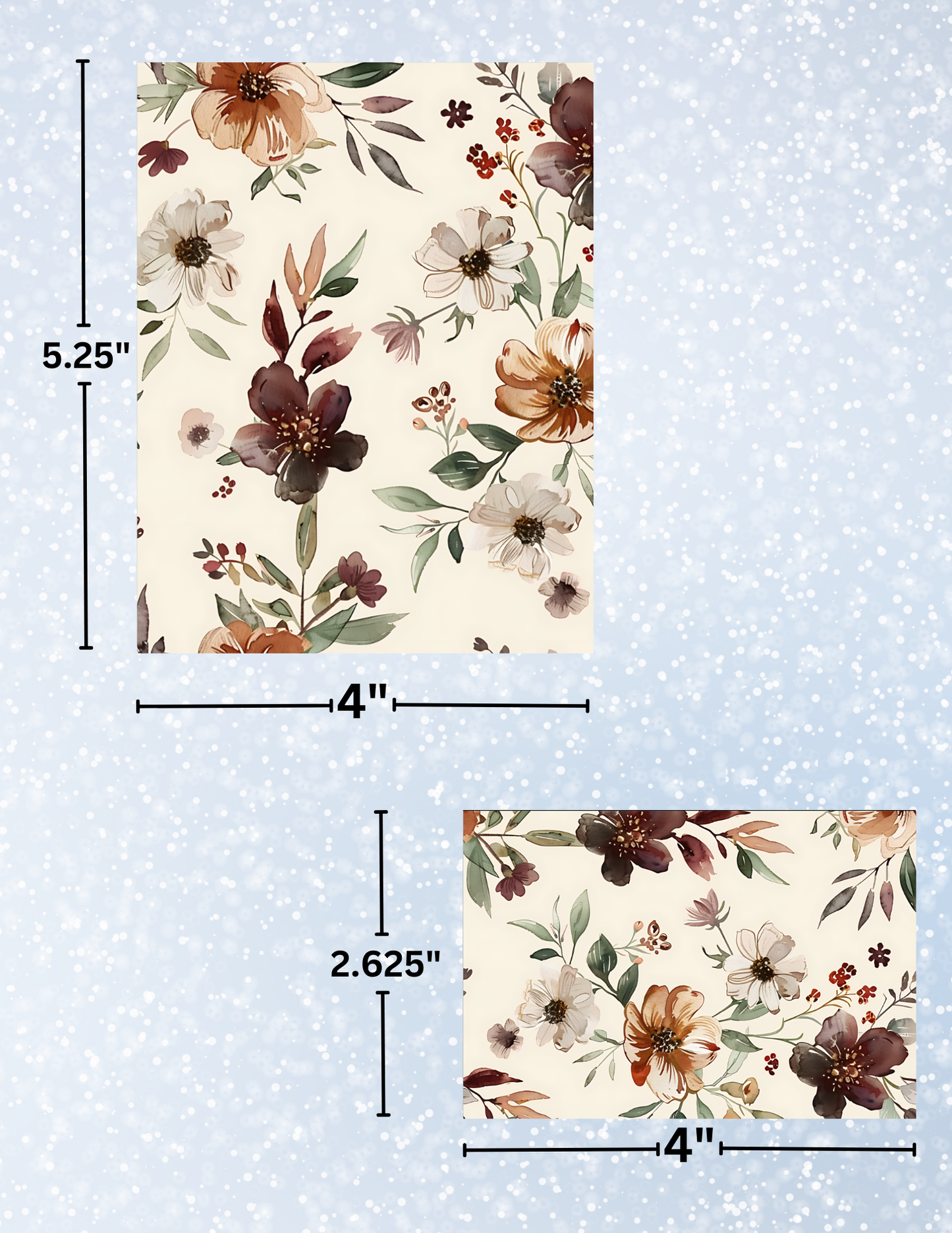 "Fall Flowers" Decorative Diamond Painting Release Papers