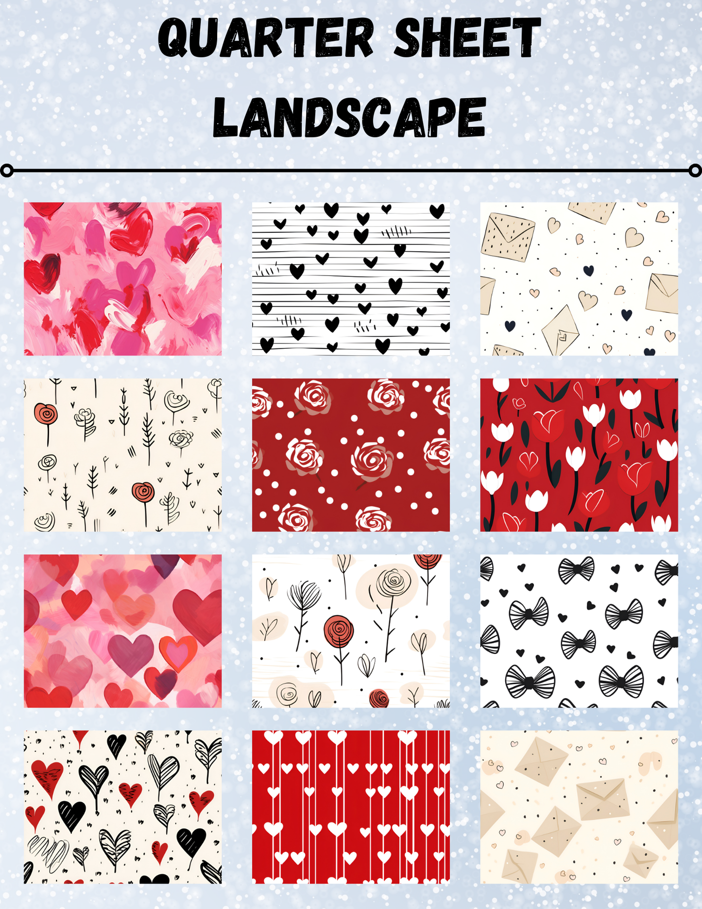 "Love Signs" Decorative Diamond Painting Release Paper