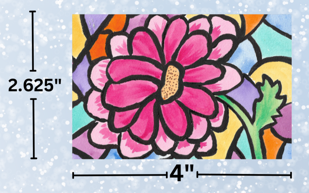 "Stained Glass Flower" By Crafting Journey Decorative Diamond Painting Release Papers