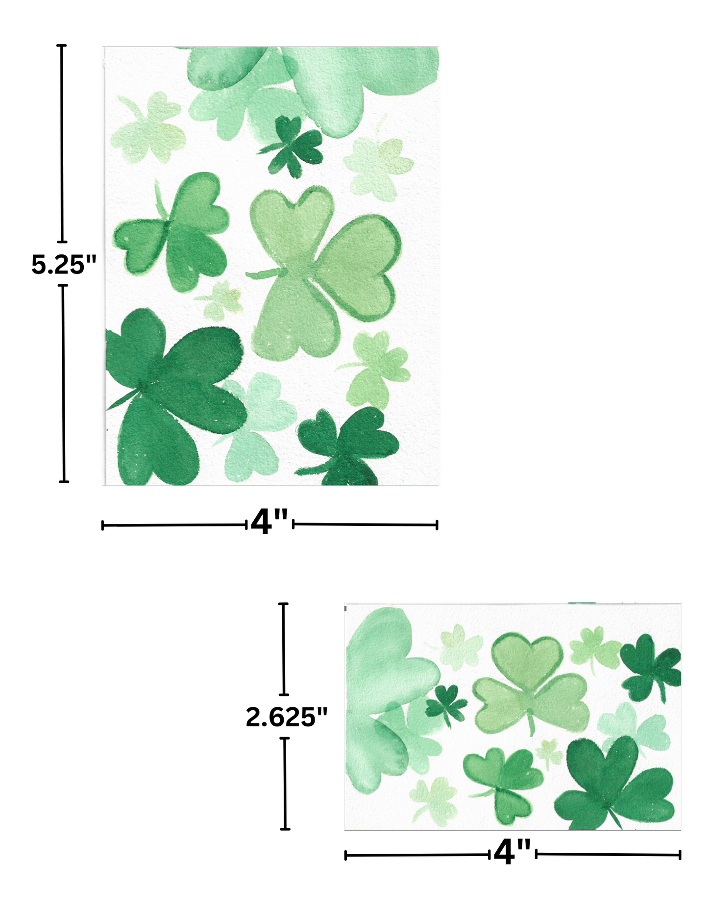 "Watercolor Clovers" by Crafting Journey Decorative Diamond Painting Release Papers