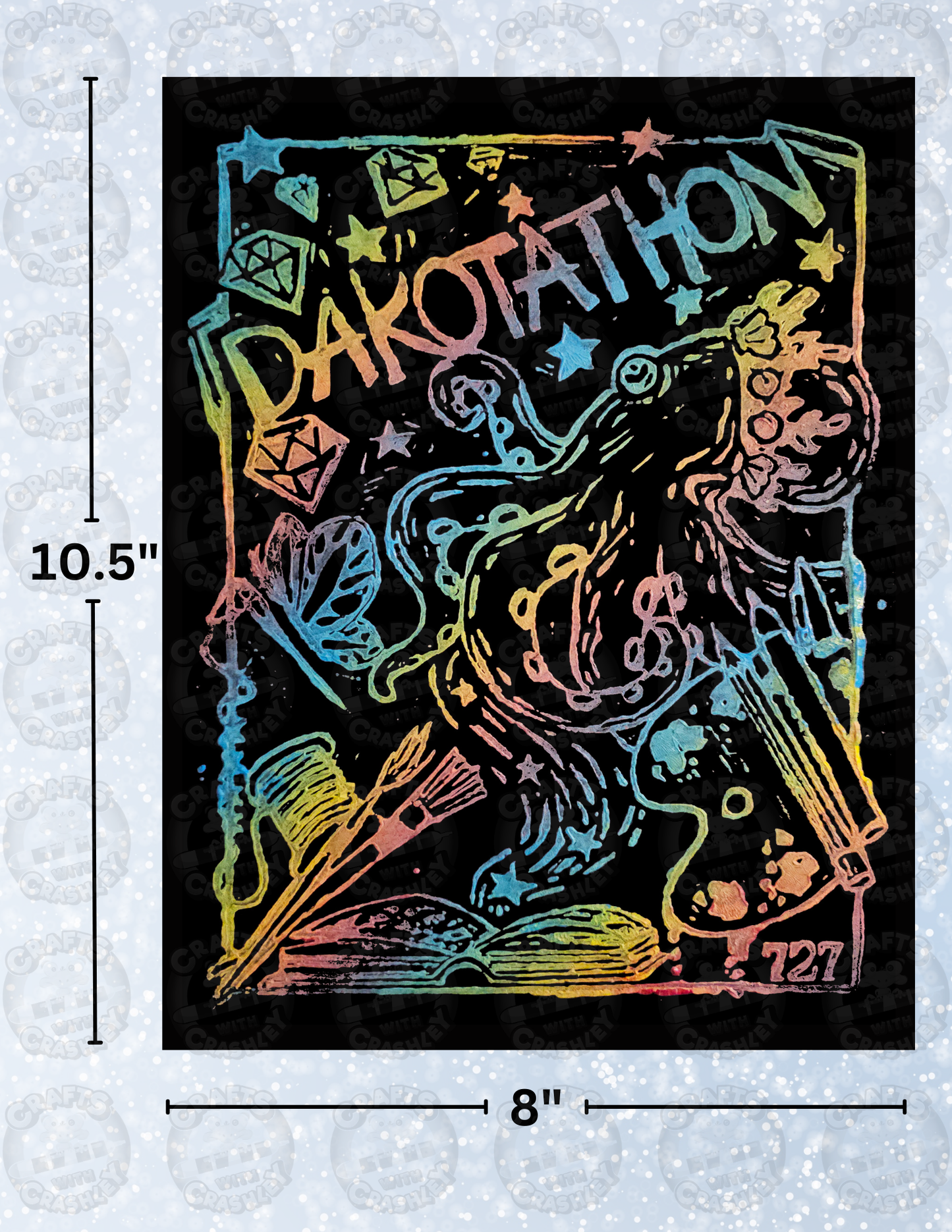 "Dakotathon 1" by ©Dakota Daetwiler Decorative Diamond Painting Release Papers