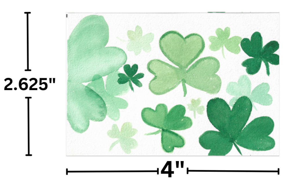 "Watercolor Clovers" by Crafting Journey Decorative Diamond Painting Release Papers