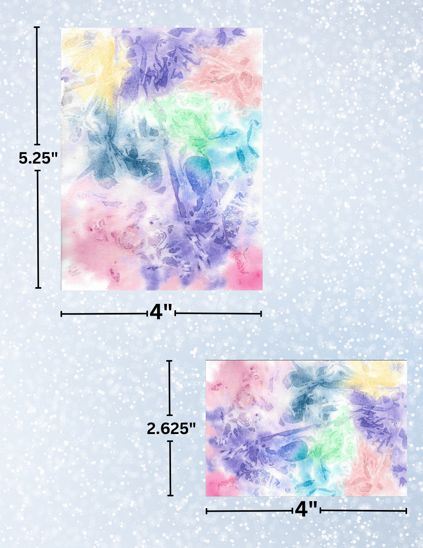 "Abstract Watercolor" By Crafting Journey Decorative Diamond Painting Release Papers