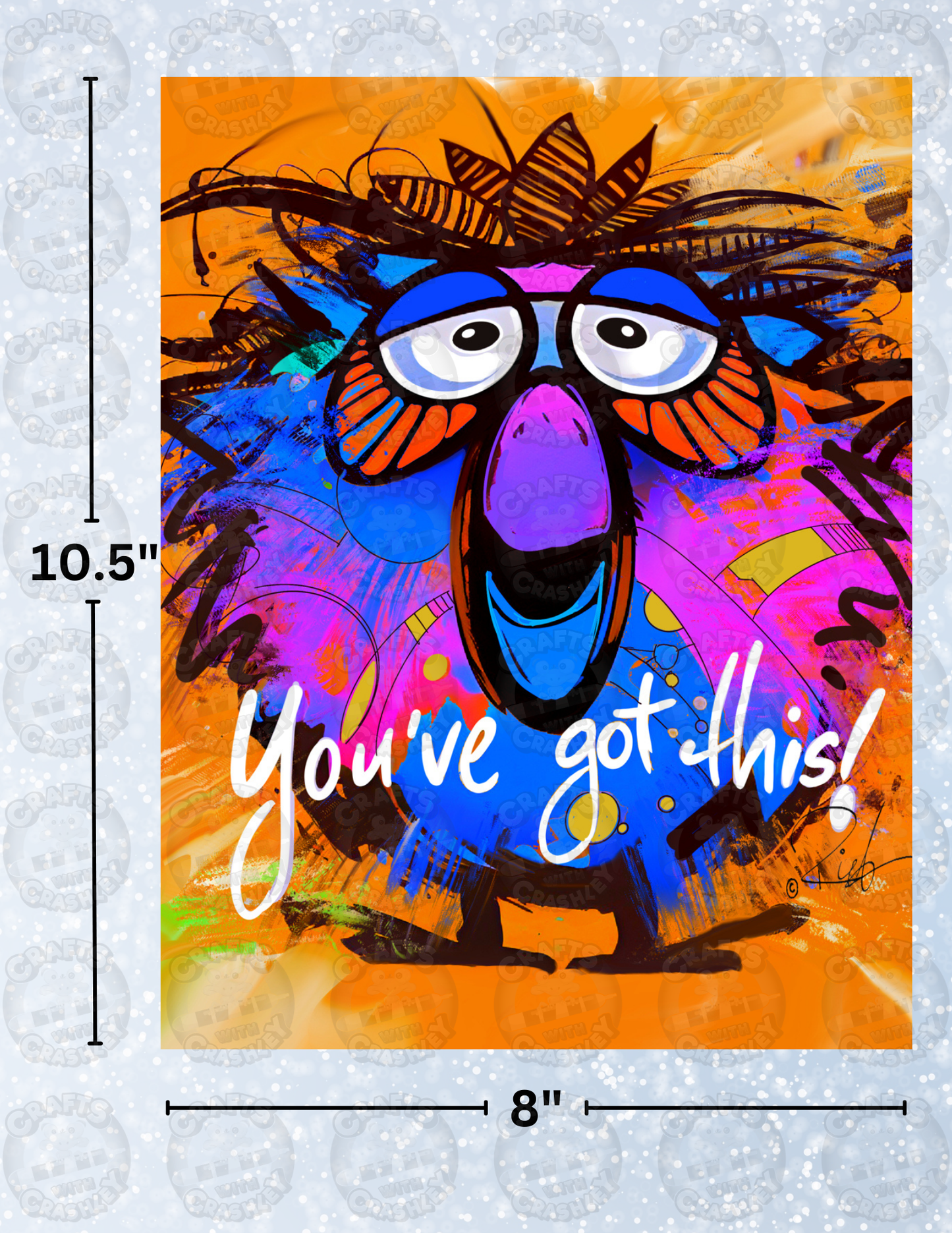 "You've Got This" by ©Richard Lorenz Decorative Diamond Painting Release Papers