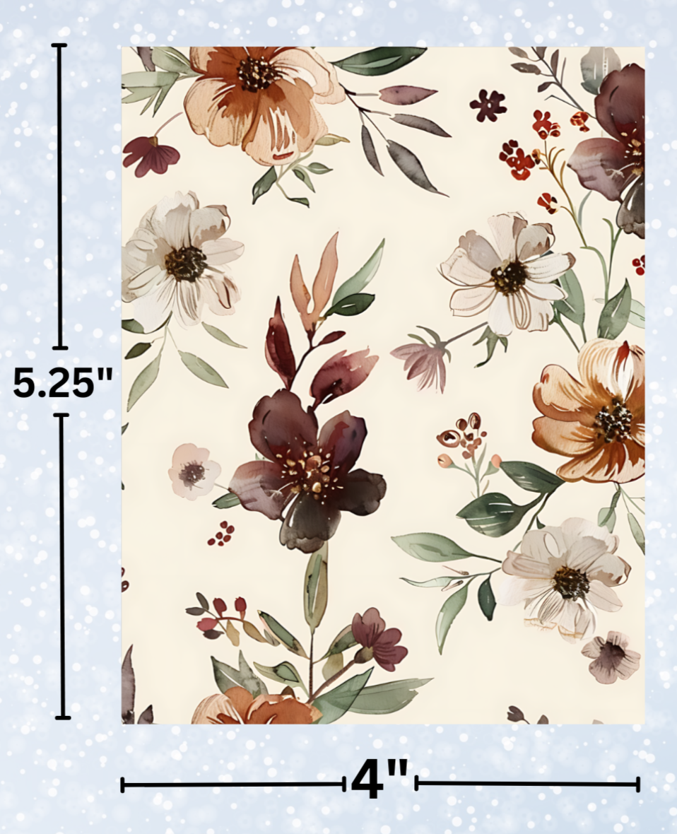 "Fall Flowers" Decorative Diamond Painting Release Papers