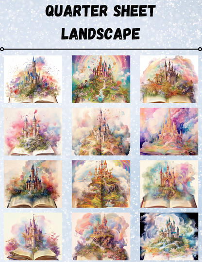 "A Storybook Fairytale" Decorative Diamond Painting Release Paper