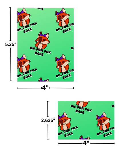 "Oh For Fox Sake" by Mrs Coffee Decorative Diamond Painting Release Papers