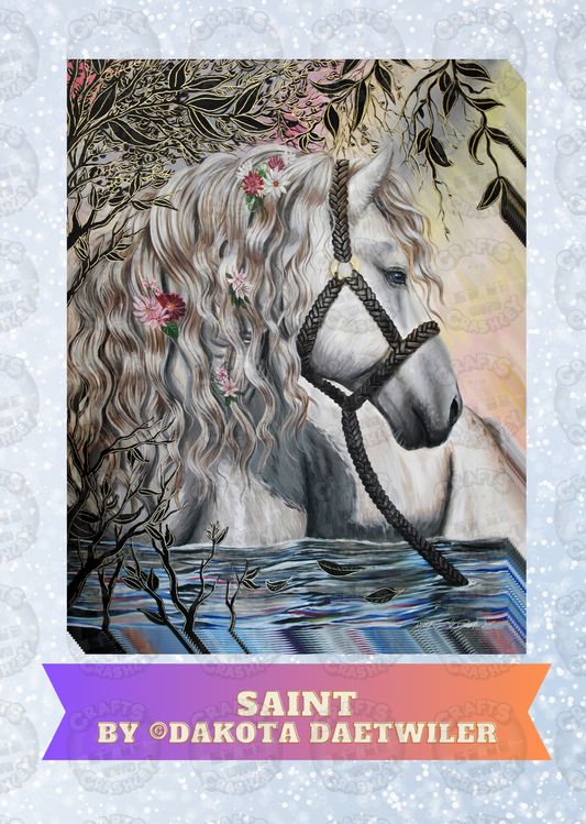 "Saint" by ©Dakota Daetwiler Decorative Diamond Painting Release Papers