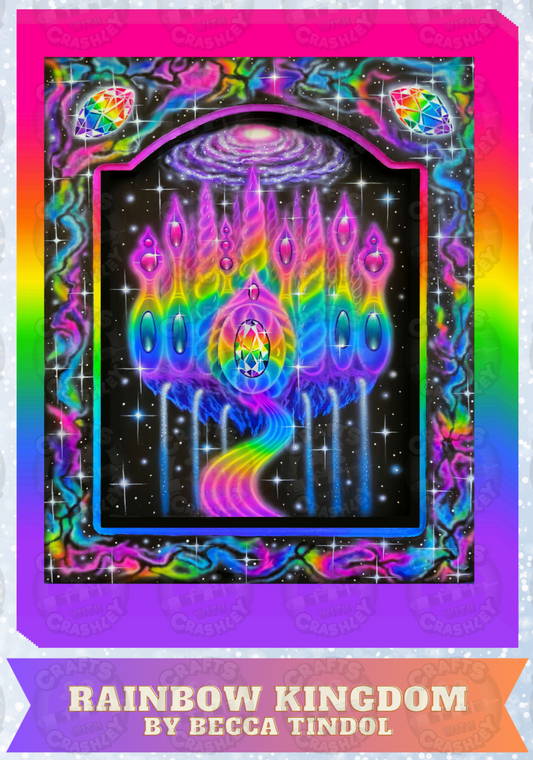 "Rainbow Kingdom" by Becca Tindol Decorative Diamond Painting Release Papers