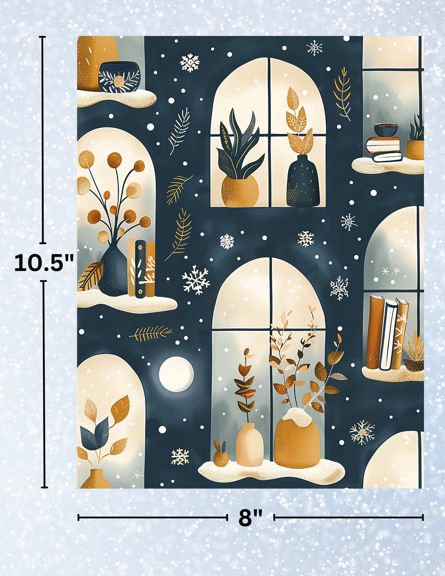 "Winter Windows" Decorative Diamond Painting Release Papers