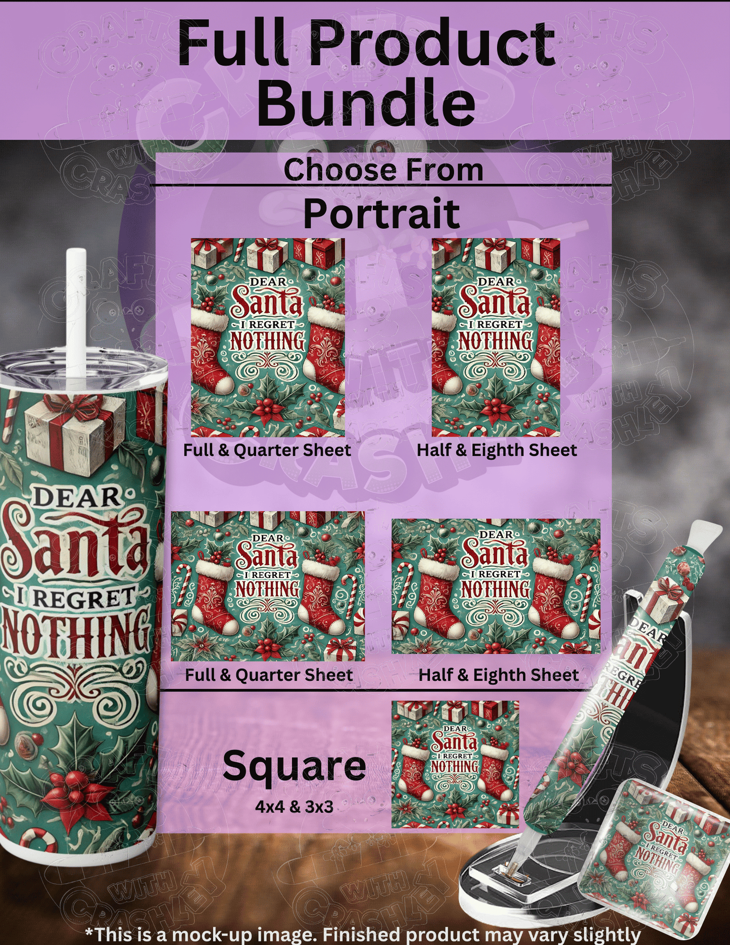 "Regret Nothing" Premium Accessories for Diamond Painting