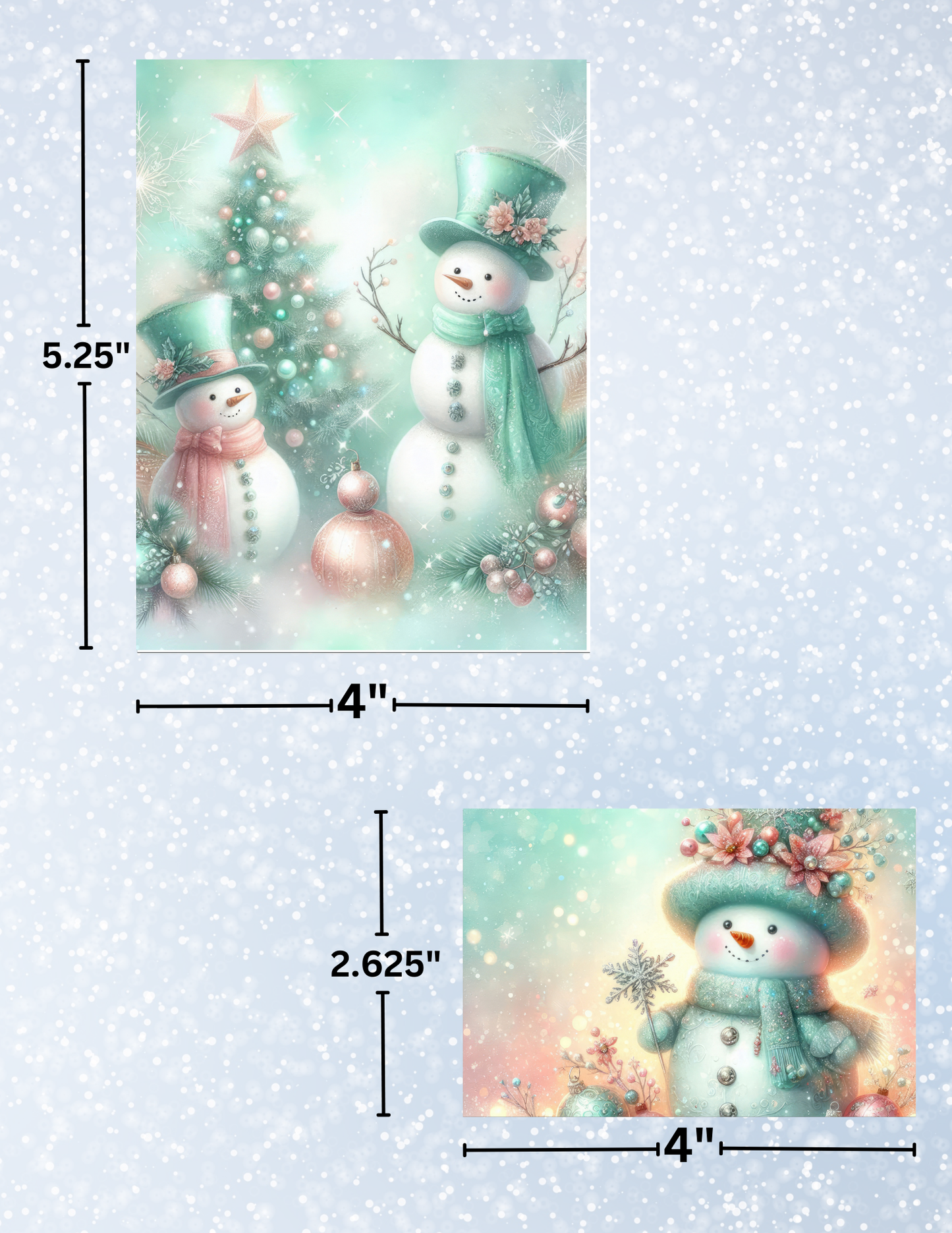 "Blue Christmas" Decorative Diamond Painting Release Paper