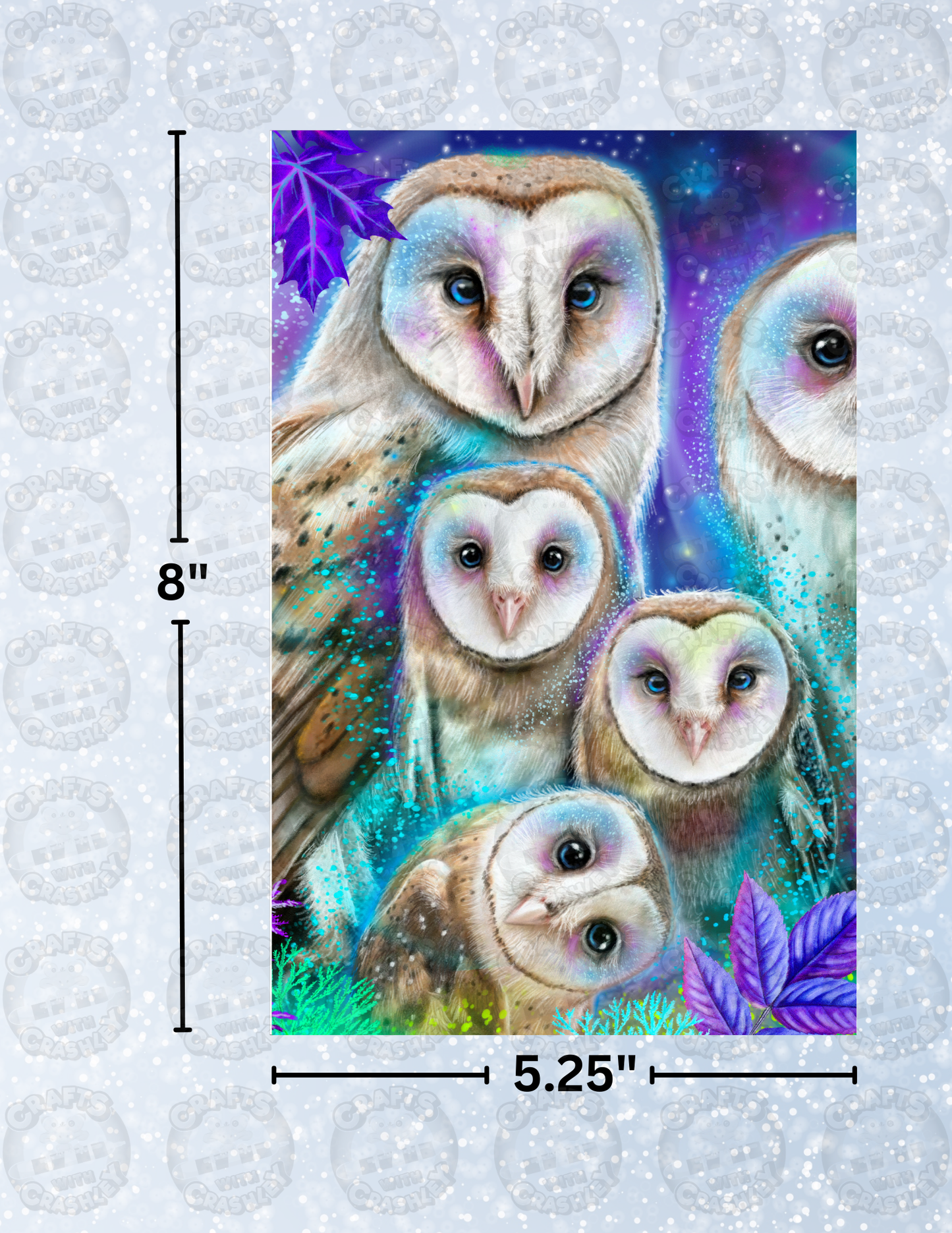 "Daydream Barn Owls" by ©Sheena Pike Decorative Diamond Painting Release Papers