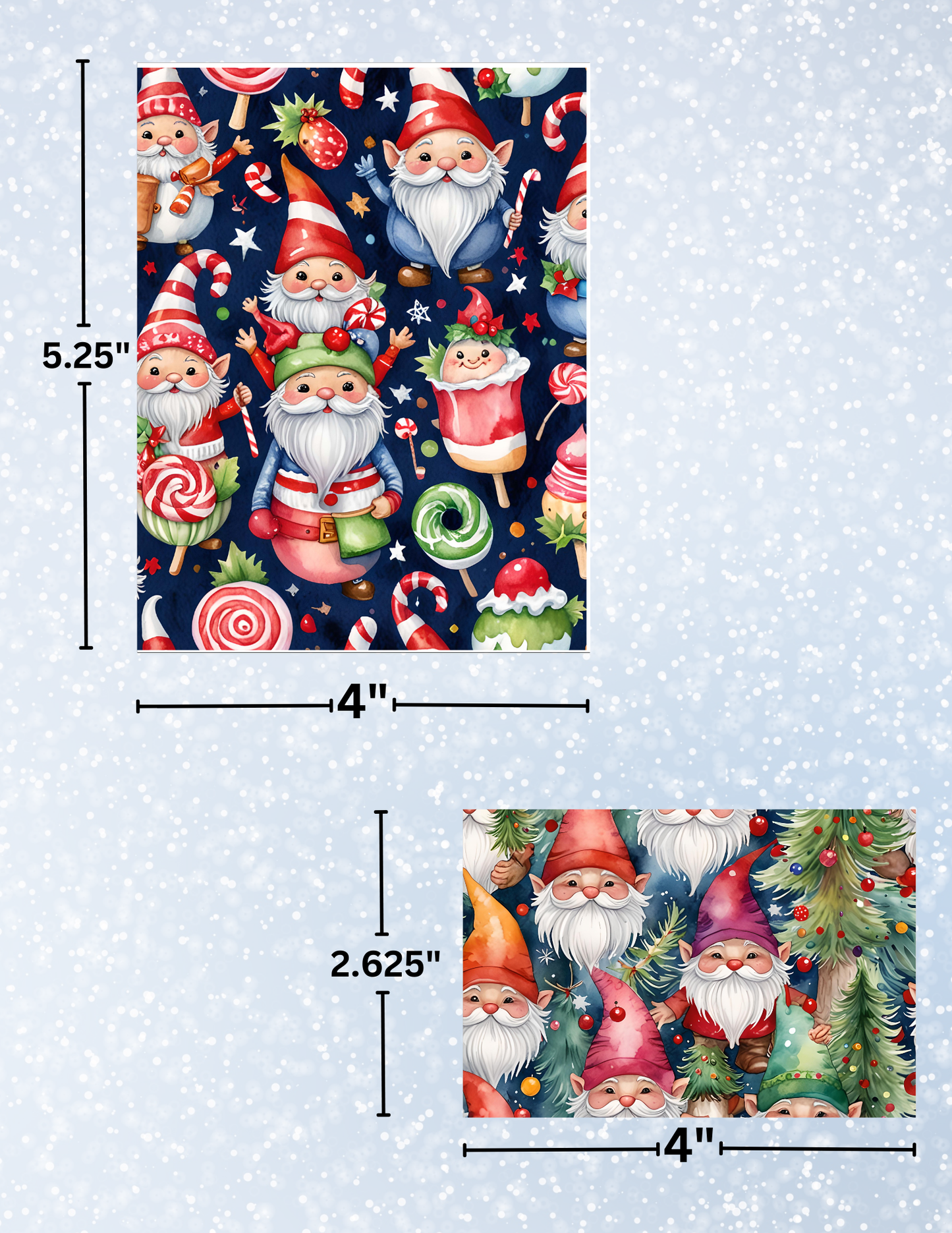 "Gnome For Christmas" Decorative Diamond Painting Release Paper