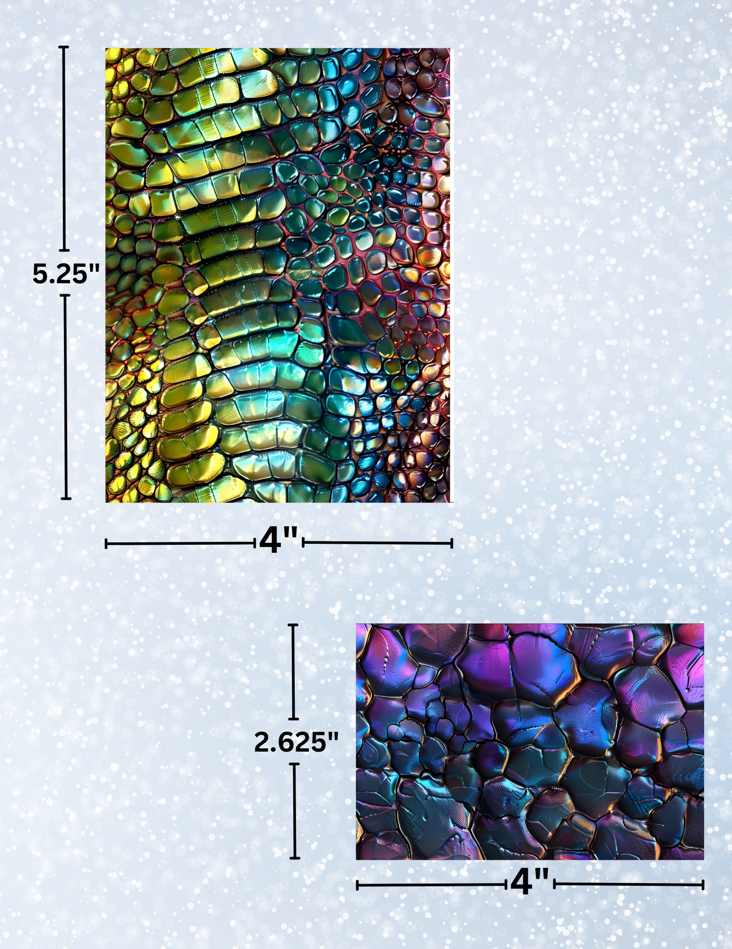 "Rainbow Reptile Skin" Decorative Diamond Painting Release Papers