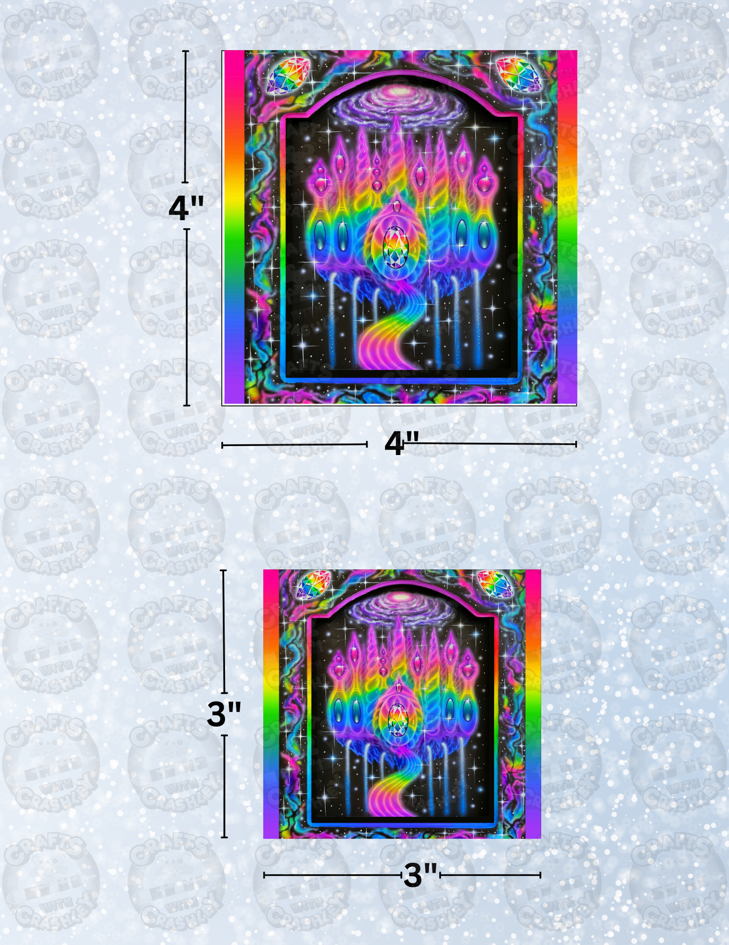 "Rainbow Kingdom" by Becca Tindol Decorative Diamond Painting Release Papers