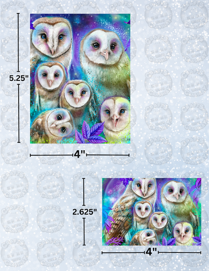 "Daydream Barn Owls" by ©Sheena Pike Decorative Diamond Painting Release Papers