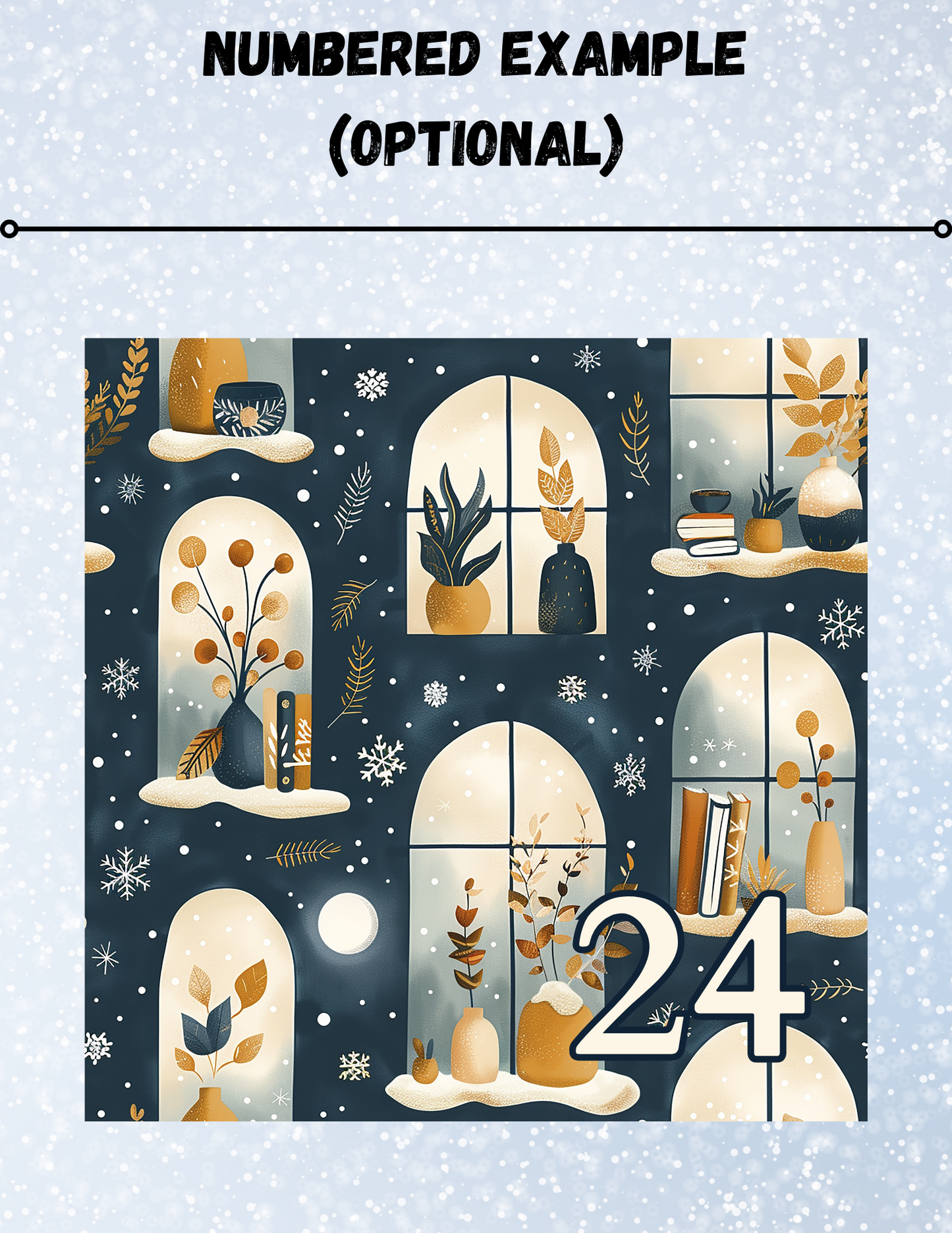 "Winter Windows" Decorative Diamond Painting Release Papers