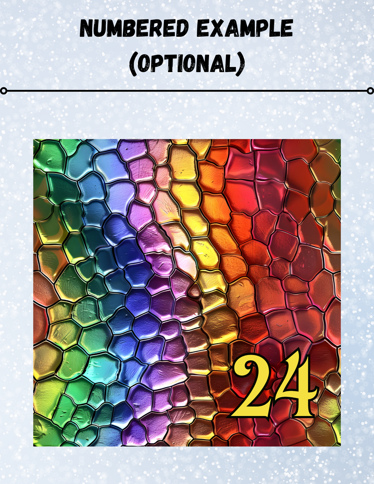 "Rainbow Reptile Skin" Decorative Diamond Painting Release Papers