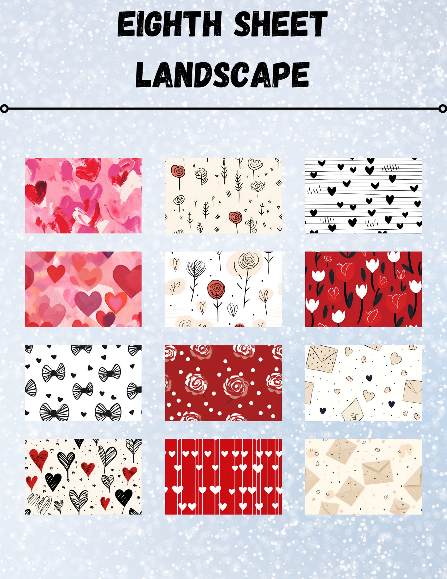 "Love Signs" Decorative Diamond Painting Release Paper