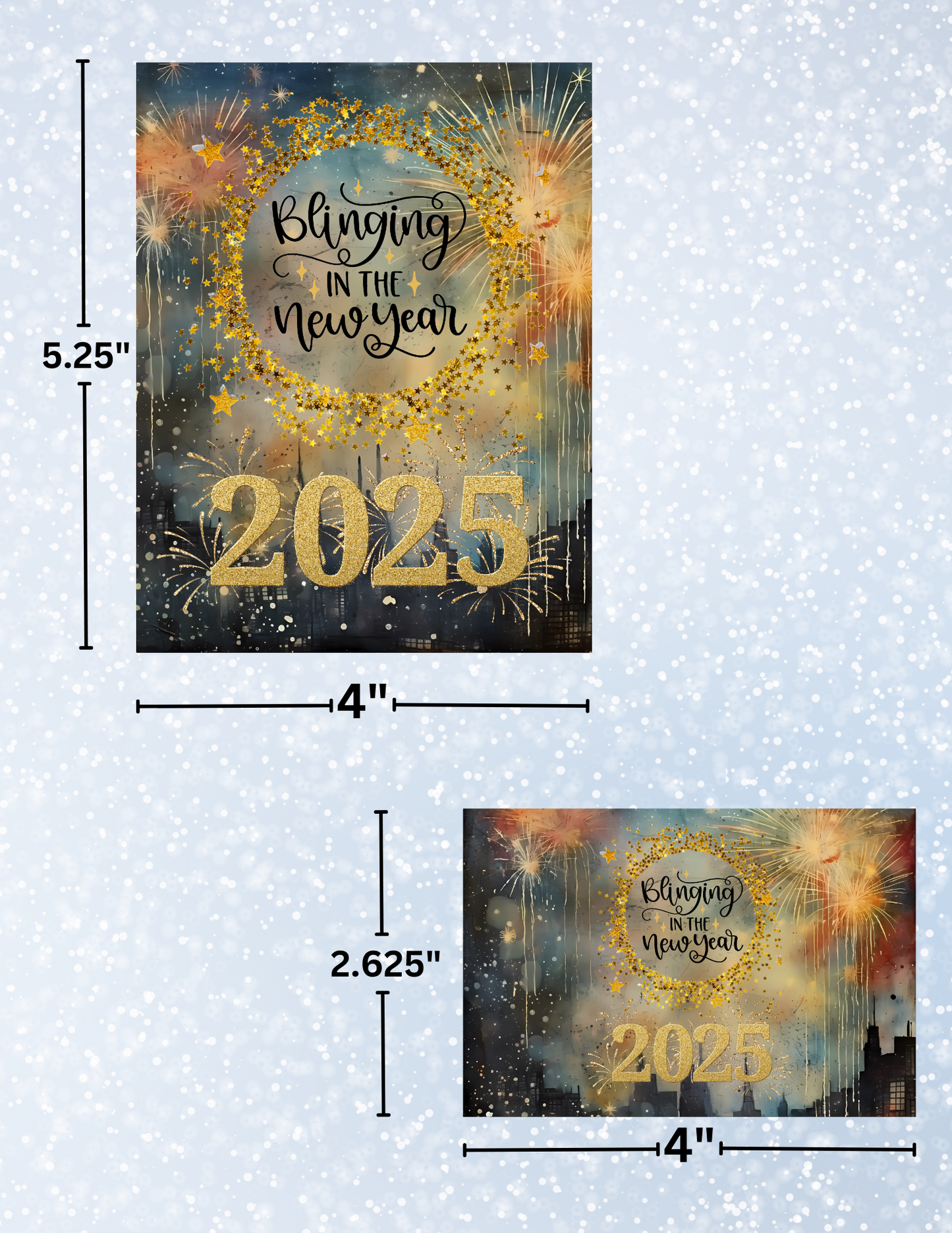 "#BlingingInTheNewYear2025" Decorative Diamond Painting Release Papers