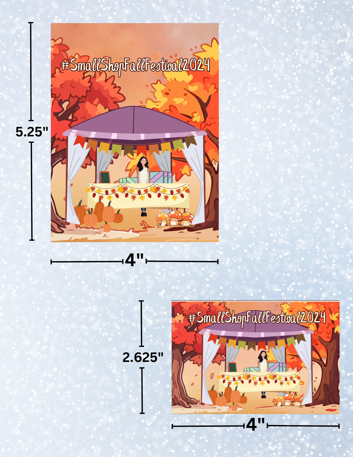 "#SmallShopFallFestival2024" Decorative Diamond Painting Release Papers