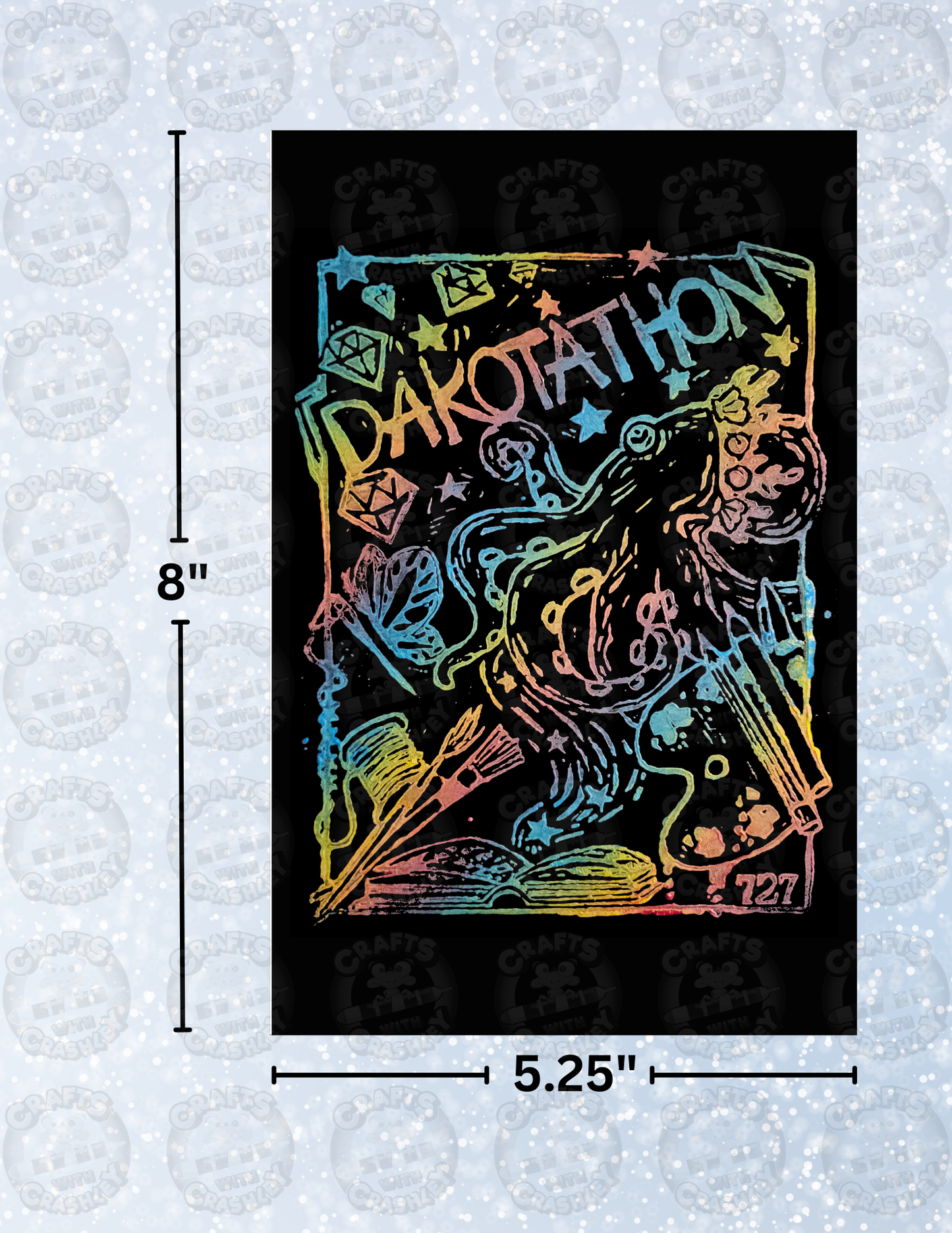 "Dakotathon 1" by ©Dakota Daetwiler Decorative Diamond Painting Release Papers