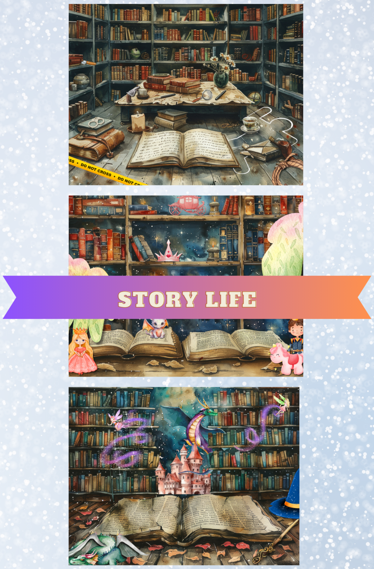 "Story Life" Premium Diamond Painting Release Papers