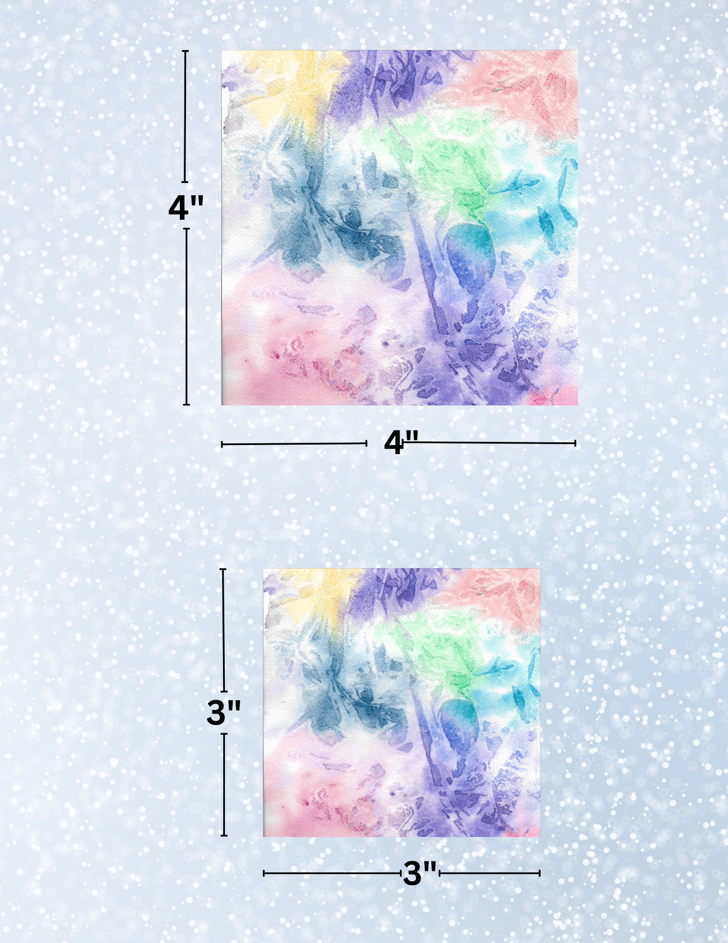 "Abstract Watercolor" By Crafting Journey Decorative Diamond Painting Release Papers