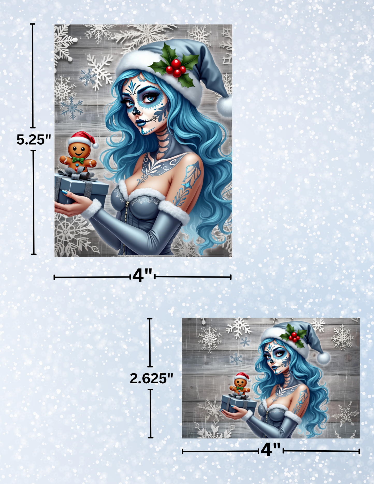 "Sugar Skull Christmas" Decorative Diamond Painting Release Papers