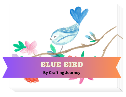 "Blue Bird" by Crafting Journey Decorative Diamond Painting Release Papers