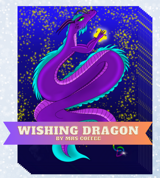 "Wishing Dragon" by Mrs Coffee Decorative Diamond Painting Release Papers